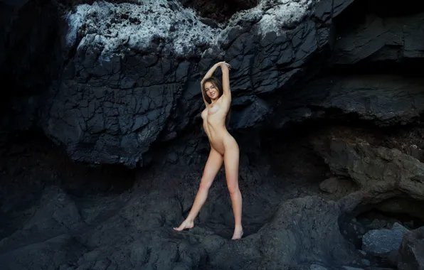 Ass, nipples, boobs, stones, topless, tits, breasts, outside