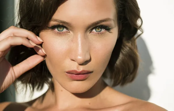 Глаза, взгляд, девушка, лицо, модель, Bella Hadid