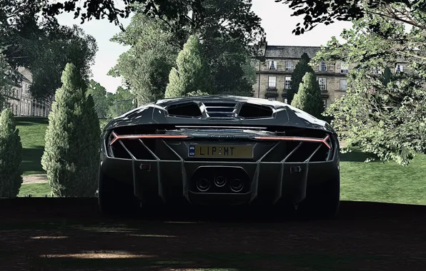 HDR, Lamborghini, House, Park, Game, Trees, UHD, Shade