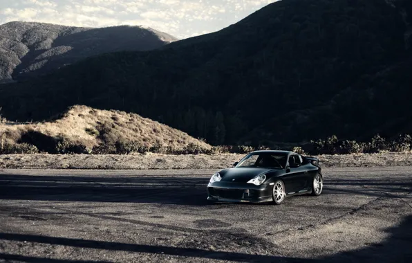 Картинка горы, природа, спорткар, порше, каррера, Porsche Carrera 911 4s