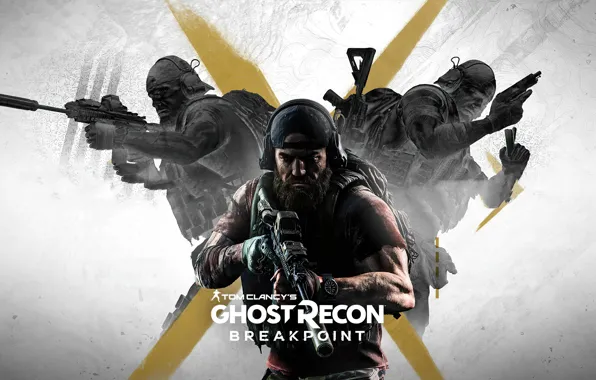 Оружие, фон, солдаты, Tom Clancy's Ghost Recon Breakpoint