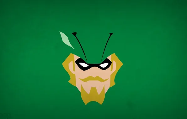 Картинка минимализм, Green Arrow, blo0p, Justice League