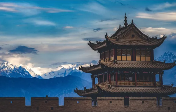 Природа, China, вид, Китай, Великая Китайская Стена, landscape, nature, view