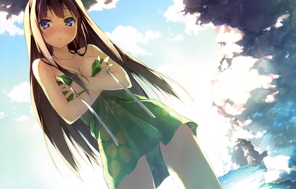 Взгляд, девушка, платье