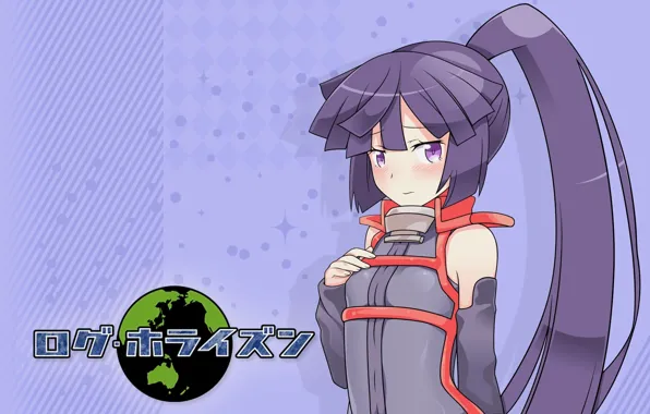 Девушка, милашка, anime, art, хвостик, Akatsuki, log horizon