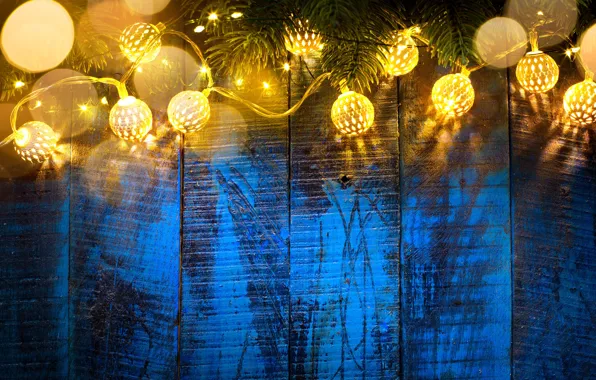 Картинка елка, новый год, гирлянда, New Year, декор