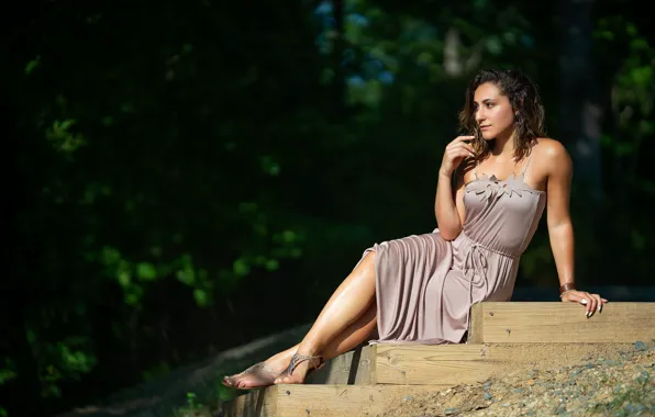 Картинка девушка, поза, rose