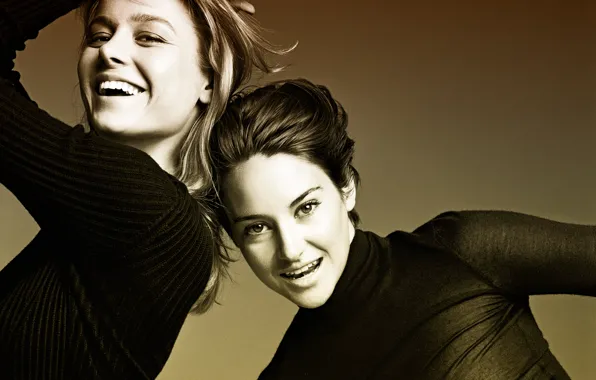 Картинка фотосессия, Shailene Woodley, Brie Larson, апрель 2014