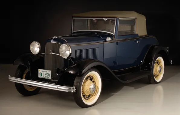 Картинка авто, ретро, Ford, 1932, Cabriolet, V8