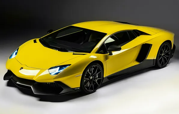 Желтый, Lamborghini, суперкар, LP700-4, Aventador, ламборгини, 50 Anniversario Edition