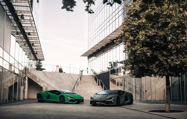Green, Lamborghini, grey, Revuelto, Lamborghini Revuelto