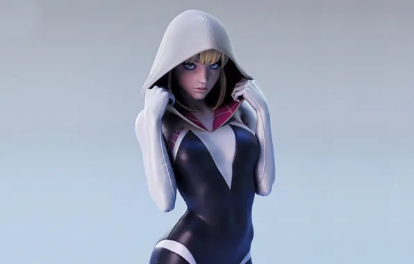 Girl, fantasy, movie, spider man, costume, Gwen Stacy, super hero, Spider Gwen