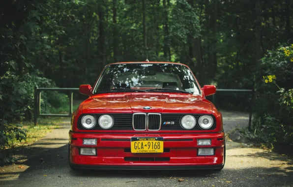 Бмв, BMW, red, красная, tuning, e30, 3 серия