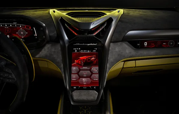 Lamborghini, суперкар, supercar, дисплей, панель приборов, limited edition, 2025, Lamborghini Fenomeno