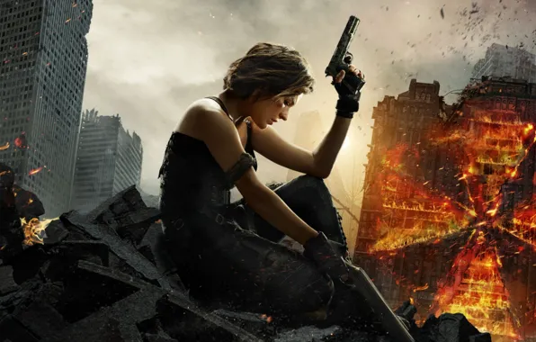 Resident Evil, Milla Jovovich, Alice, Resident Evil: The Final Chapter, Обитель зла: Последняя глава