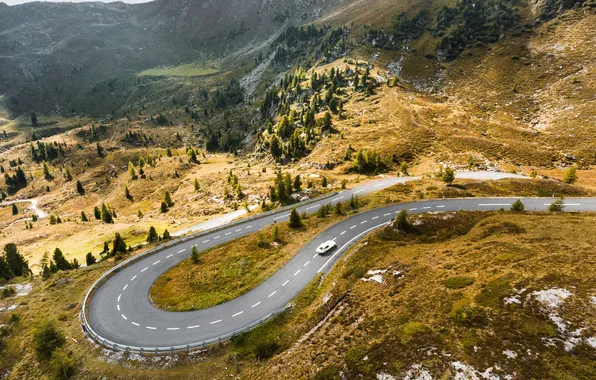 Landscape, route, curve