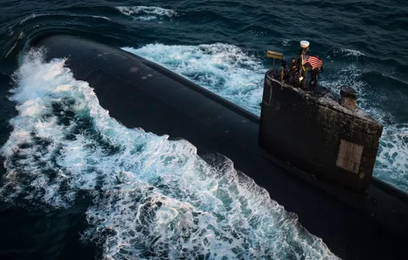 Картинка подводная лодка, типа, «Лос-Анджелес», USS Toledo, SSN 769