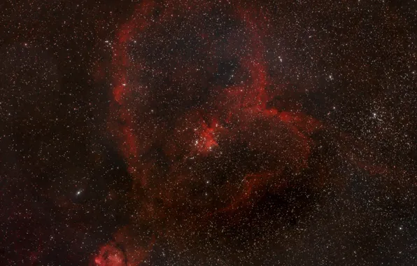 Космос, звезды, IC 1805, Heart Nebula