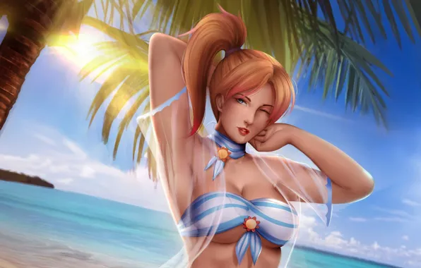 Game, beach, boobs, big, breast, tits, big tits, big boobs