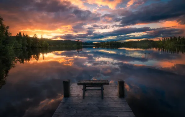 Красота, Норвегия, Norway, Ringerike, Wooden Stool