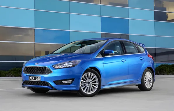 Синий, Ford, фокус, Focus, форд, 2015