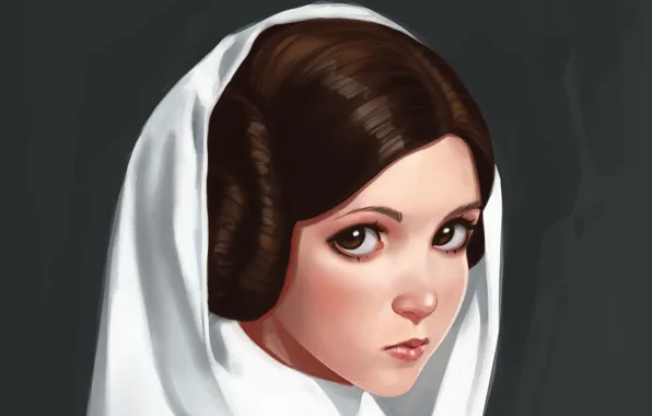 Картинка Звездные Войны, Leia, by ivantalavera