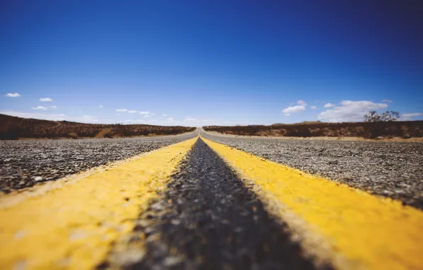 Дорога, небо, пейзаж