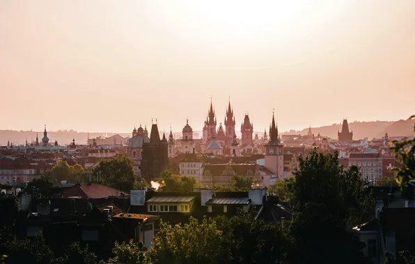 Прага, Чехия, панорама