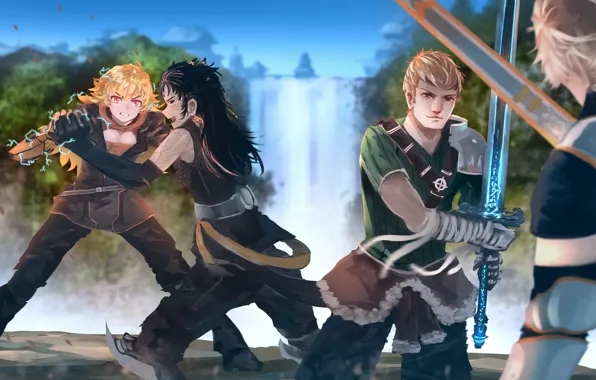 Девушки, парни, RWBY
