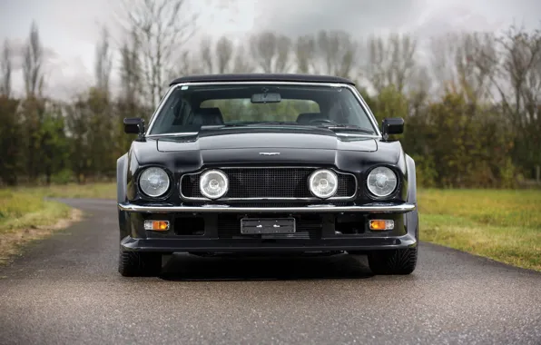 Фары, Black, Вид спереди, Aston Martin V8 Vantage Volante