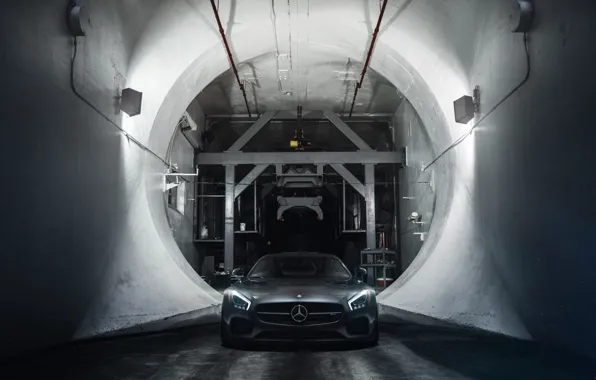 Картинка Mercedes-Benz, Front, AMG, Supercar, Wheels, ADV.1, Ligth, GT S