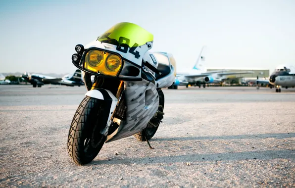 Kawasaki, moto, custom, sportbike, 1994, icon 1000, ZX-7