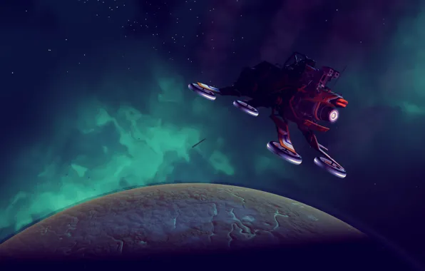 Космос, фантастика, планета, No Man's Sky