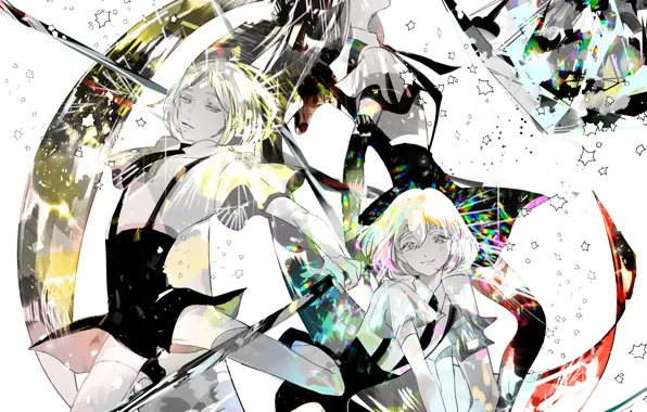 Блеск, персонажи, Houseki no Kuni, Страна Самоцветов