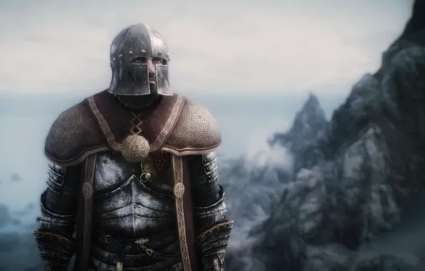 Картинка Hero, Warrior, Skyrim, The Elder Scrolls V: Skyrim, Bethesda Softworks, Video Game, Hedge Knight Armor, …