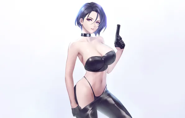 Girl, sexy, lingerie, bra, cleavage, panties, boobs, anime