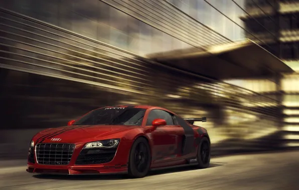 Картинка Audi, red, front, обвес, MTM, bodykit