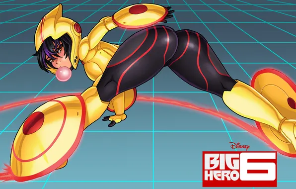 Девушка, арт, костюм, disney, Big Hero 6, Город героев, Go Go Tomago