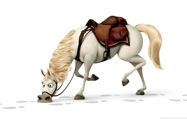 Tangled, рапунцель, Maximus, Cartoon, Horse