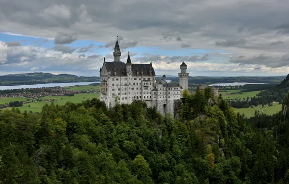 Германия, Замок, Бавария, Neuschwanstein, Нойшванштайн