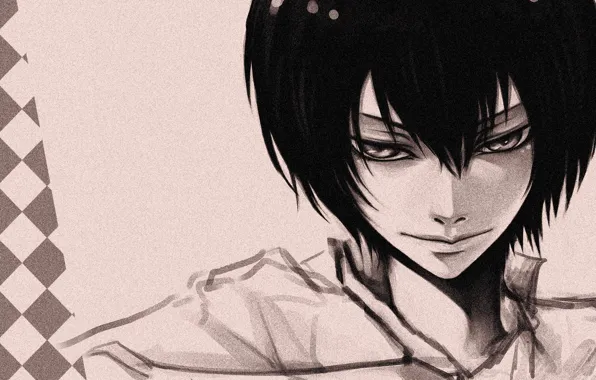 Взгляд, парень, Katekyo Hitman Reborn, Хибари Кёя, Учитель мафиози Реборн