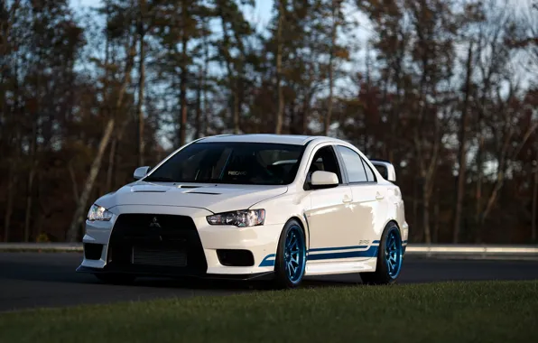 Картинка Mitsubishi, Lancer, Evolution, White, '2013, X, 311RS IND