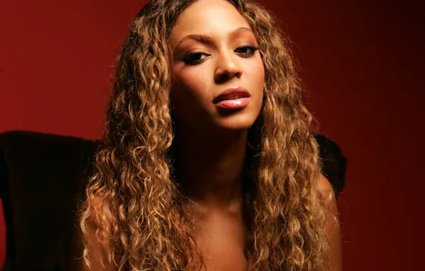 Картинка глаза, взгляд, лицо, волосы, макияж, губы, Beyonce Knowles, певица