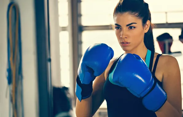 Взгляд, поза, бокс, перчатки, стойка, boxing, тренировка, workout