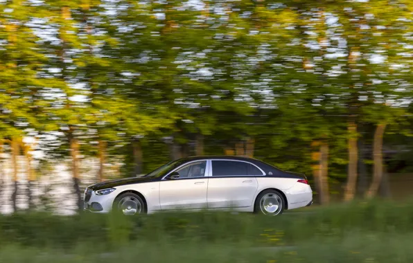 Картинка Mercedes-Benz, Mercedes, Maybach, S-Class, side view, Mercedes-Maybach S 680