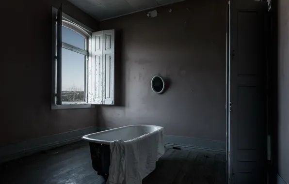 Картинка комната, окно, ванна
