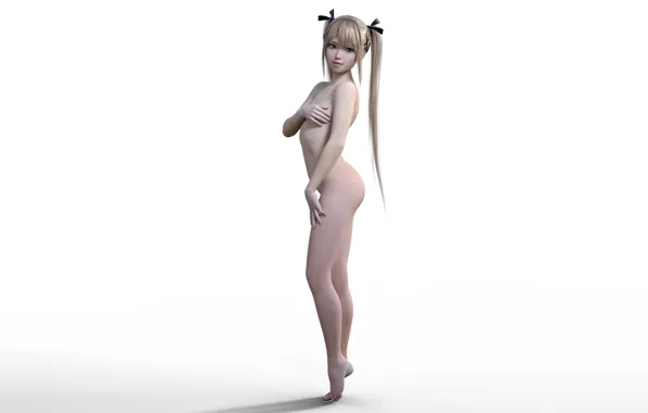 Girl, sexy, ass, long hair, beautiful, pretty, nude, erotic