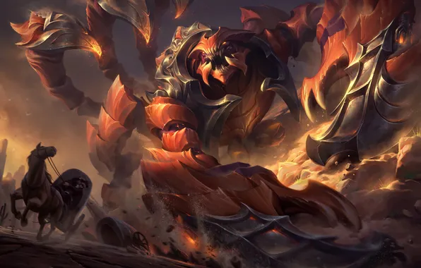 Art, Game, League of Legends, Skin, LoL, MOBA, Skarner, Sandscourge