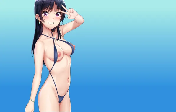 Картинка kawaii, girl, sexy, boobs, anime, breasts, cute, bikini
