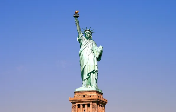 Картинка sky, Statue of Liberty, New York Harbor